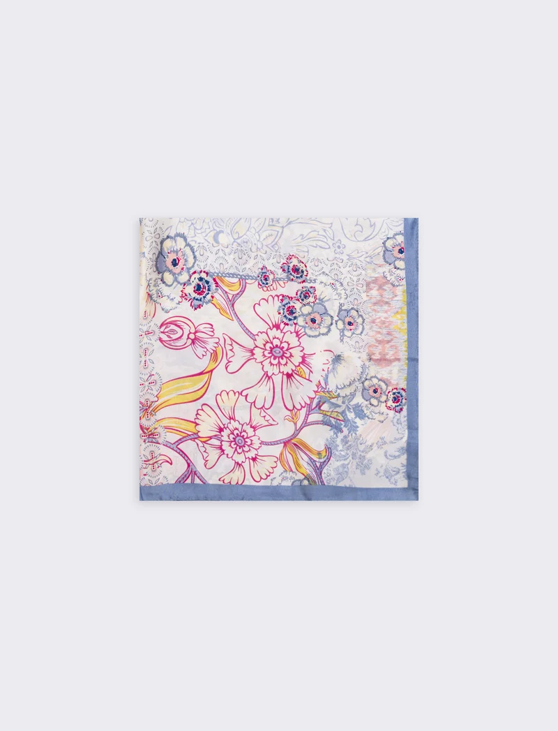 Foulard con fantasia - Lilla
