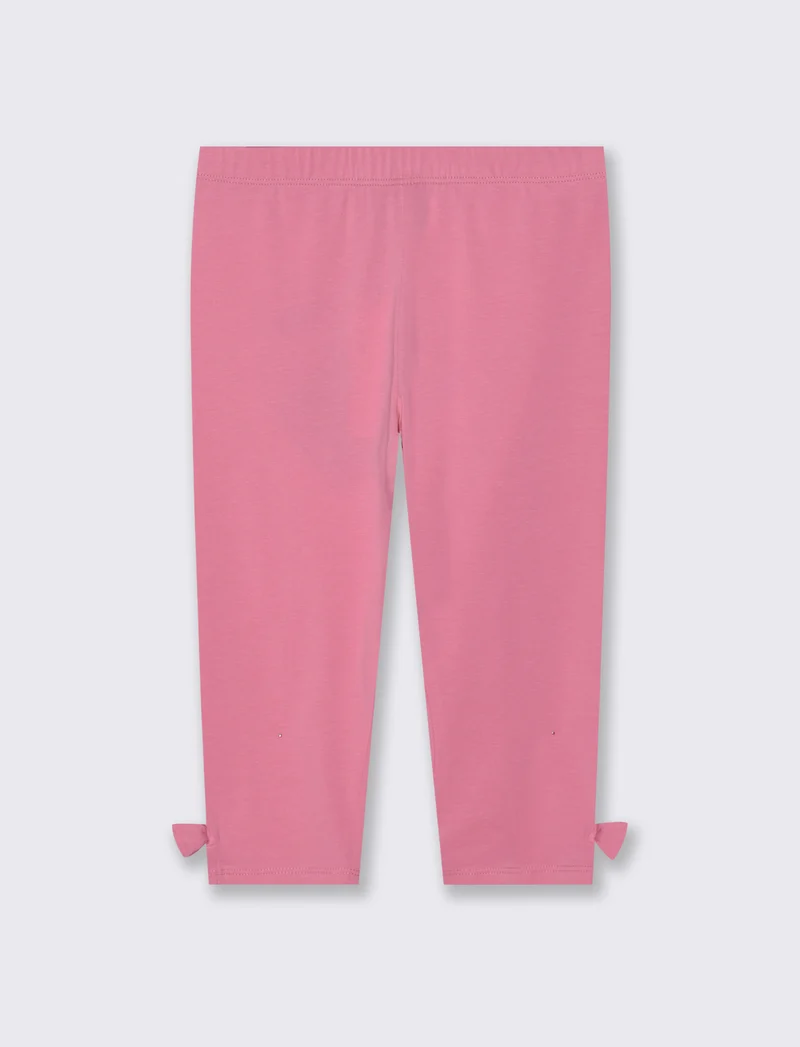 Leggings in cotone elastico per bambina - Rosa big bubble