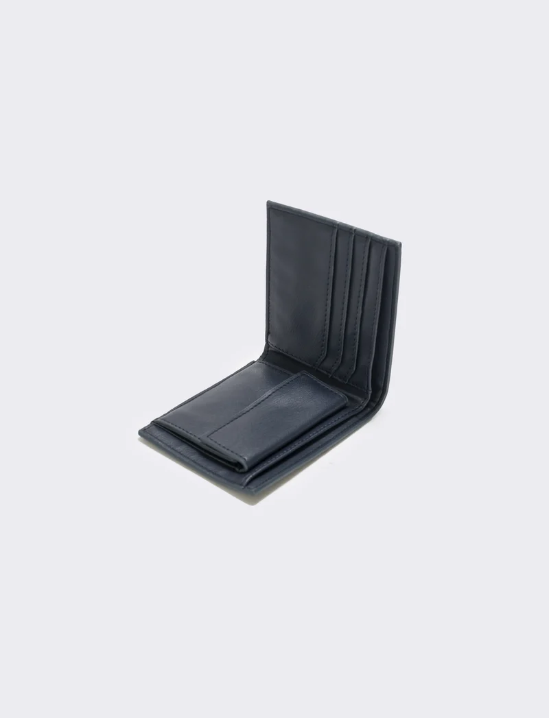 Portafoglio saffiano elegante e pratico - Blu