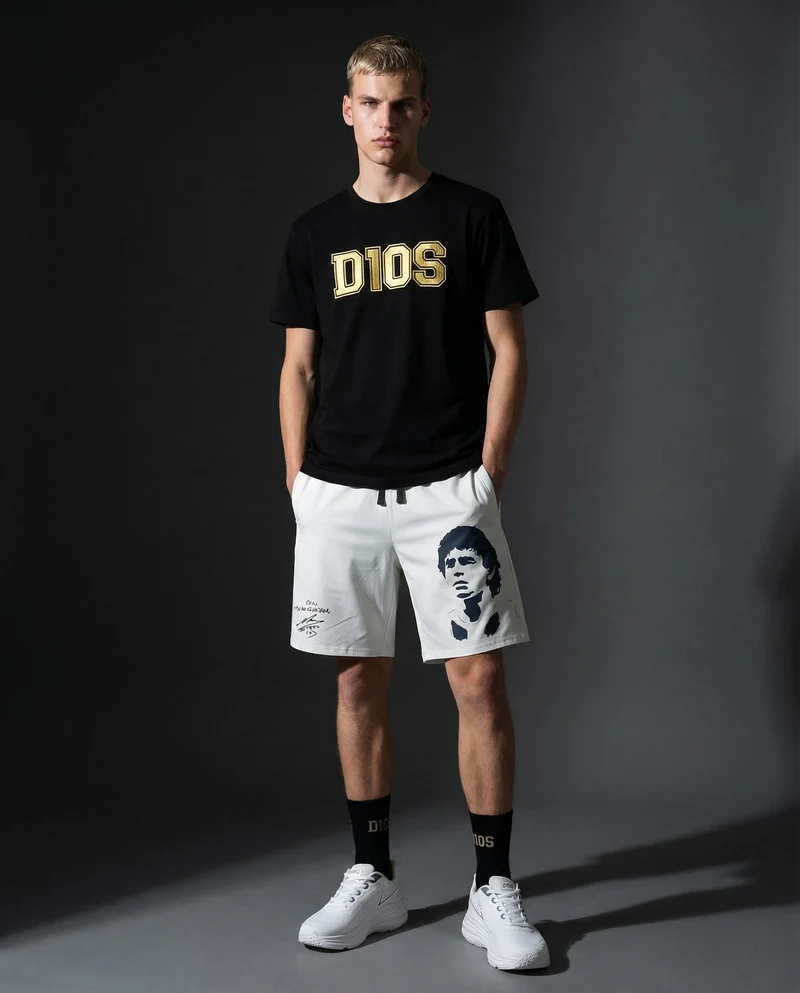 T-Shirt Jersey Premium D10S Girocollo - Nero