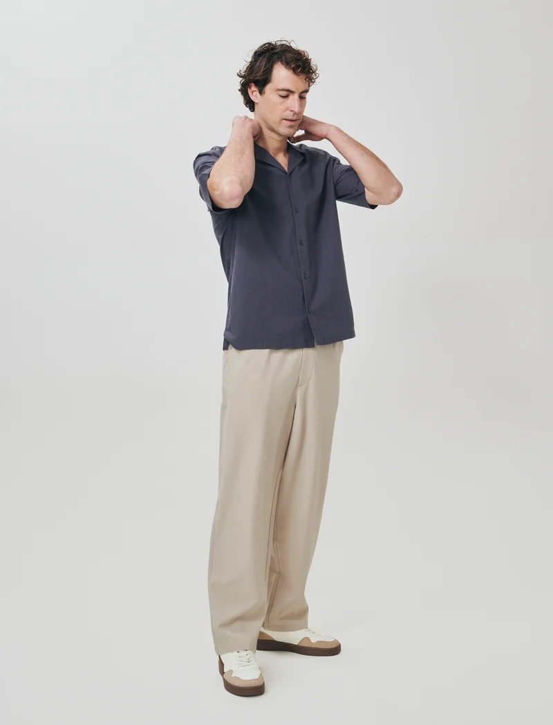 Camicia boxy fit in cotone slub - Avion