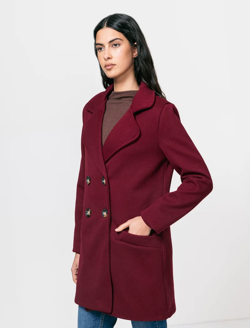 Cappotto doppio petto - Bordeaux