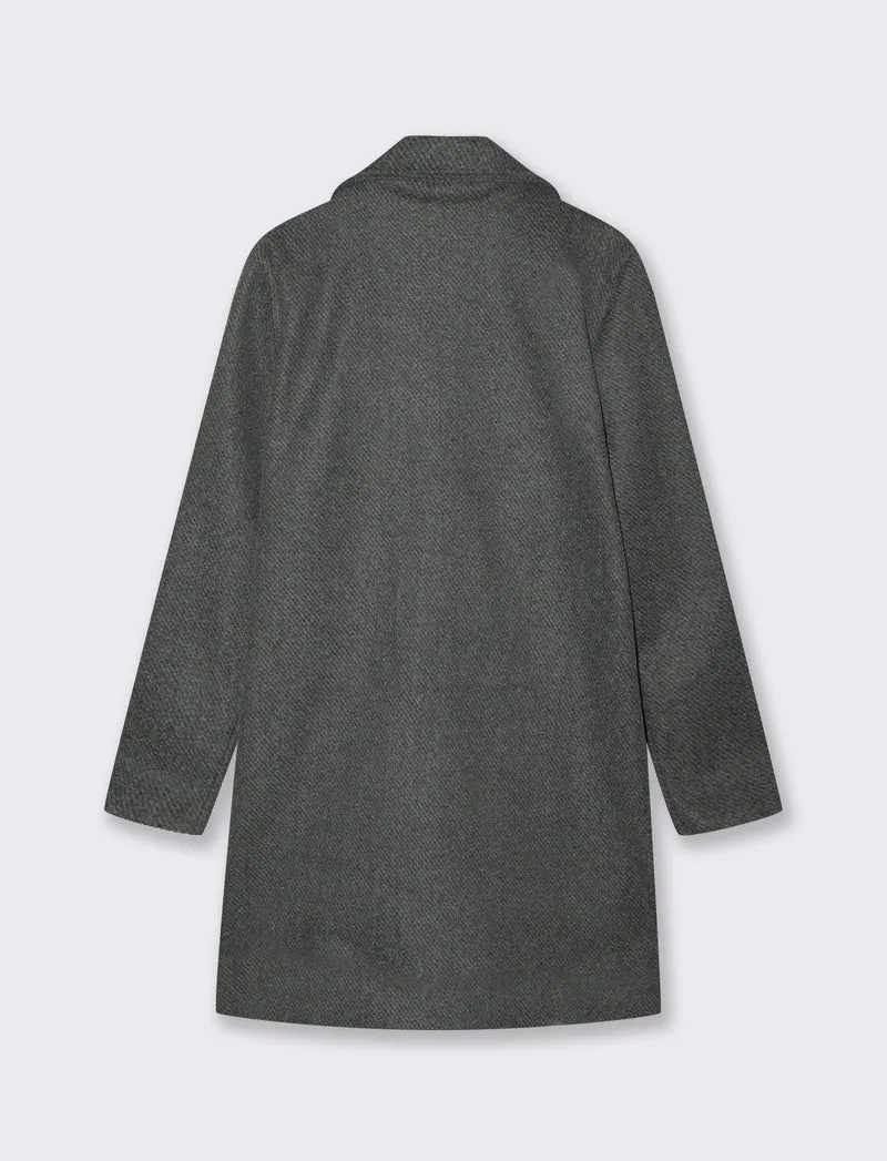 Cappotto doppio petto - Grigio mel.