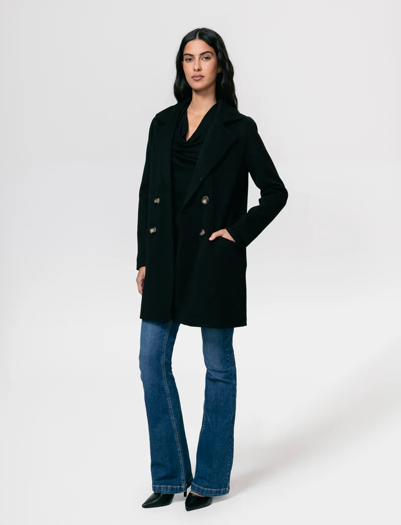 Cappotto doppio petto - Nero