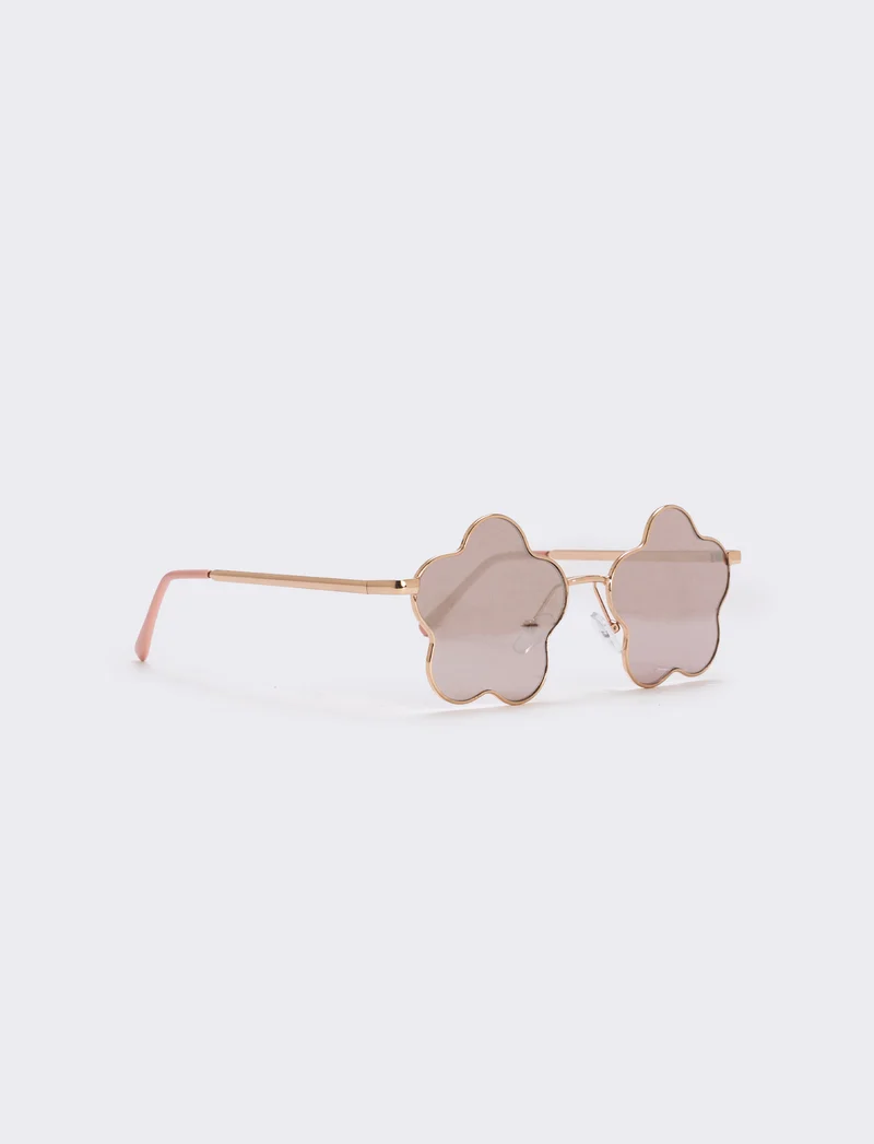 Occhiali da sole a forma di margherita - Oro rosa