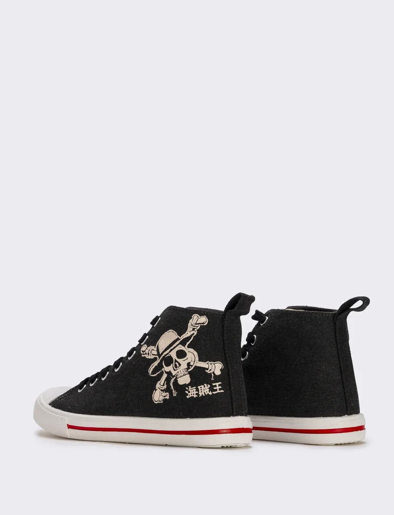 Sneakers One Piece© collo alto bambino - Nero