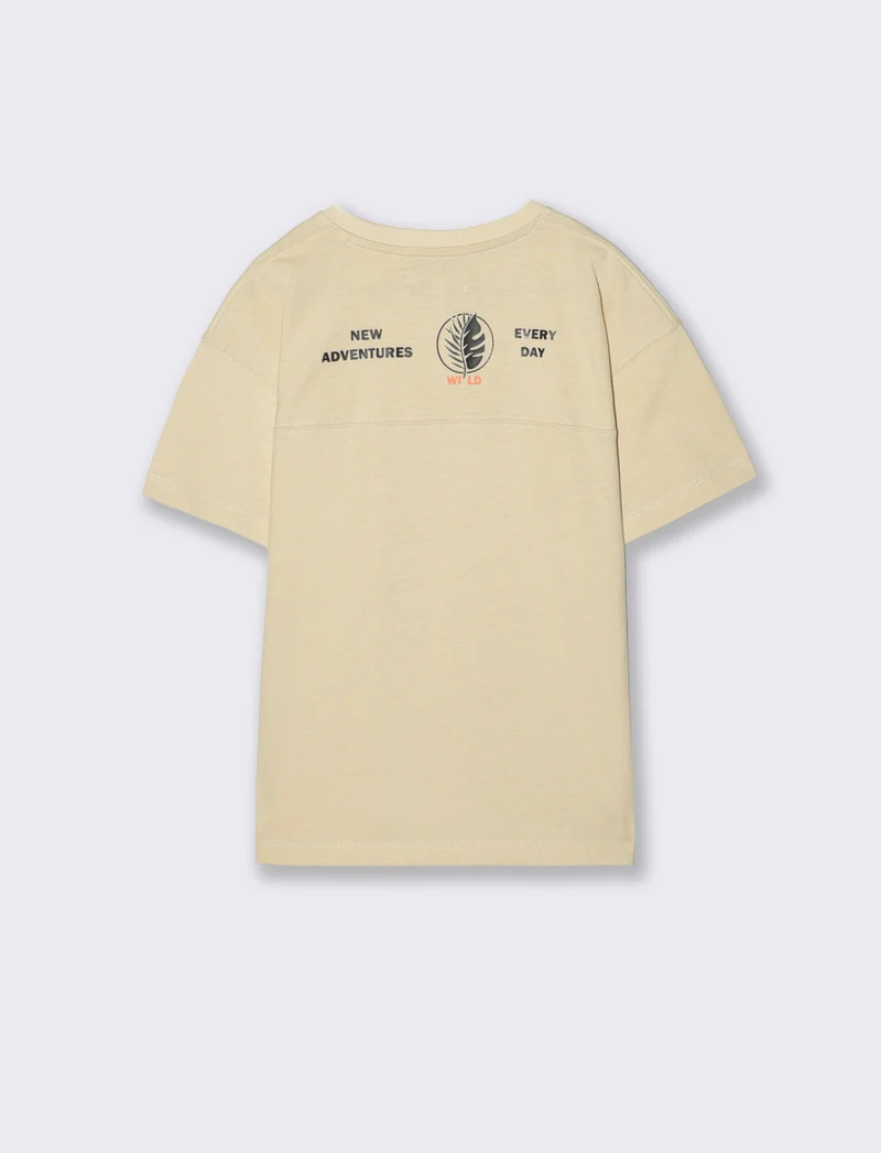 T-Shirt con stampe - Beige