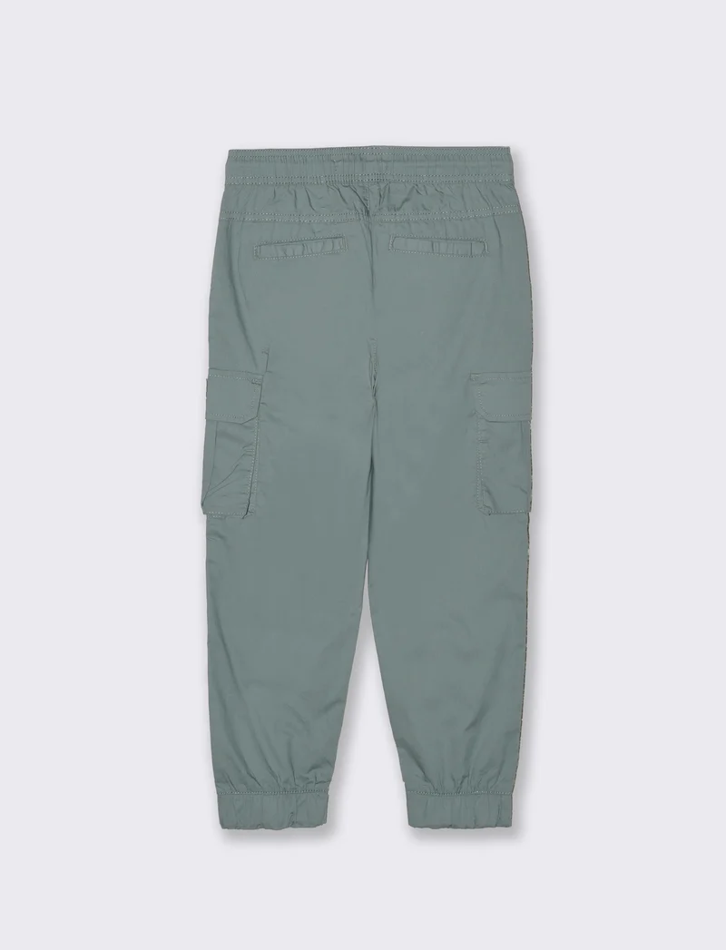 Pantalone cargo in cotone morbido e comodo - Verde salvia