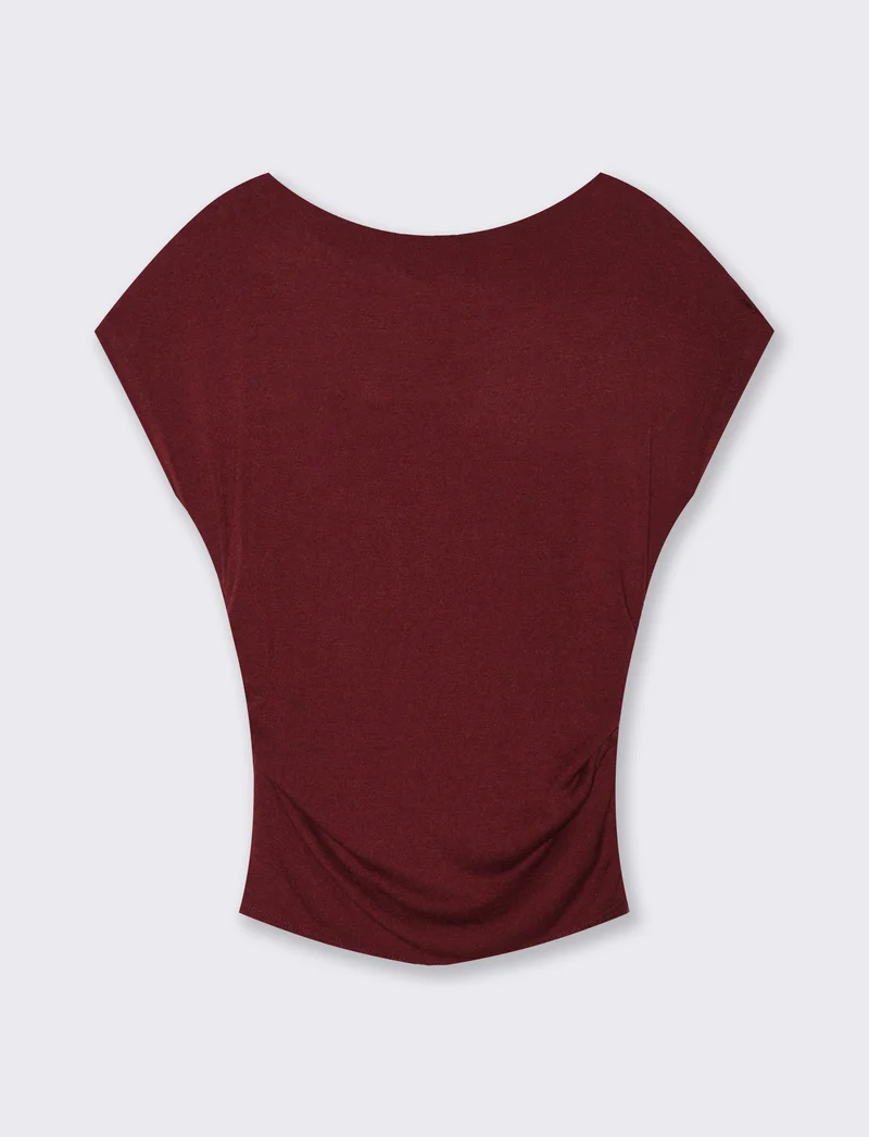 Tshirt over in maglia - Bordeaux