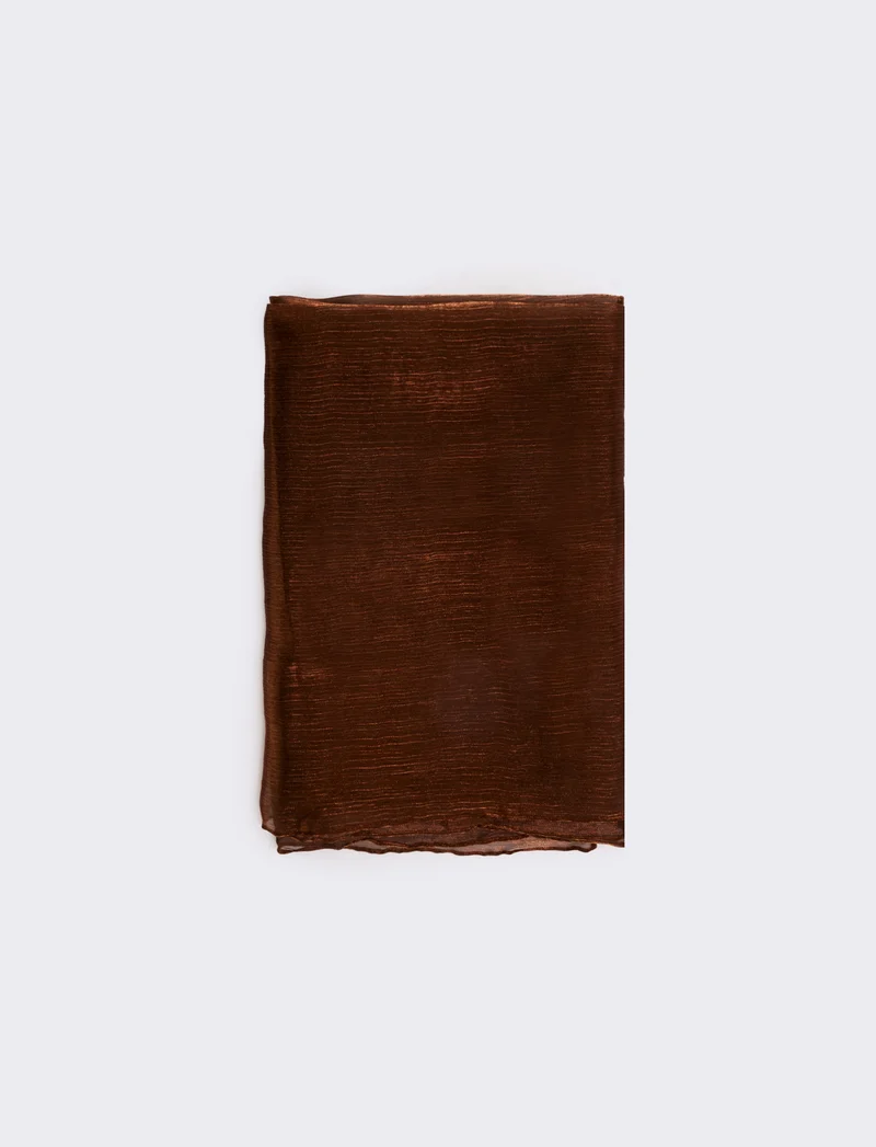 Foulard e stola in vari tessuti - Marrone