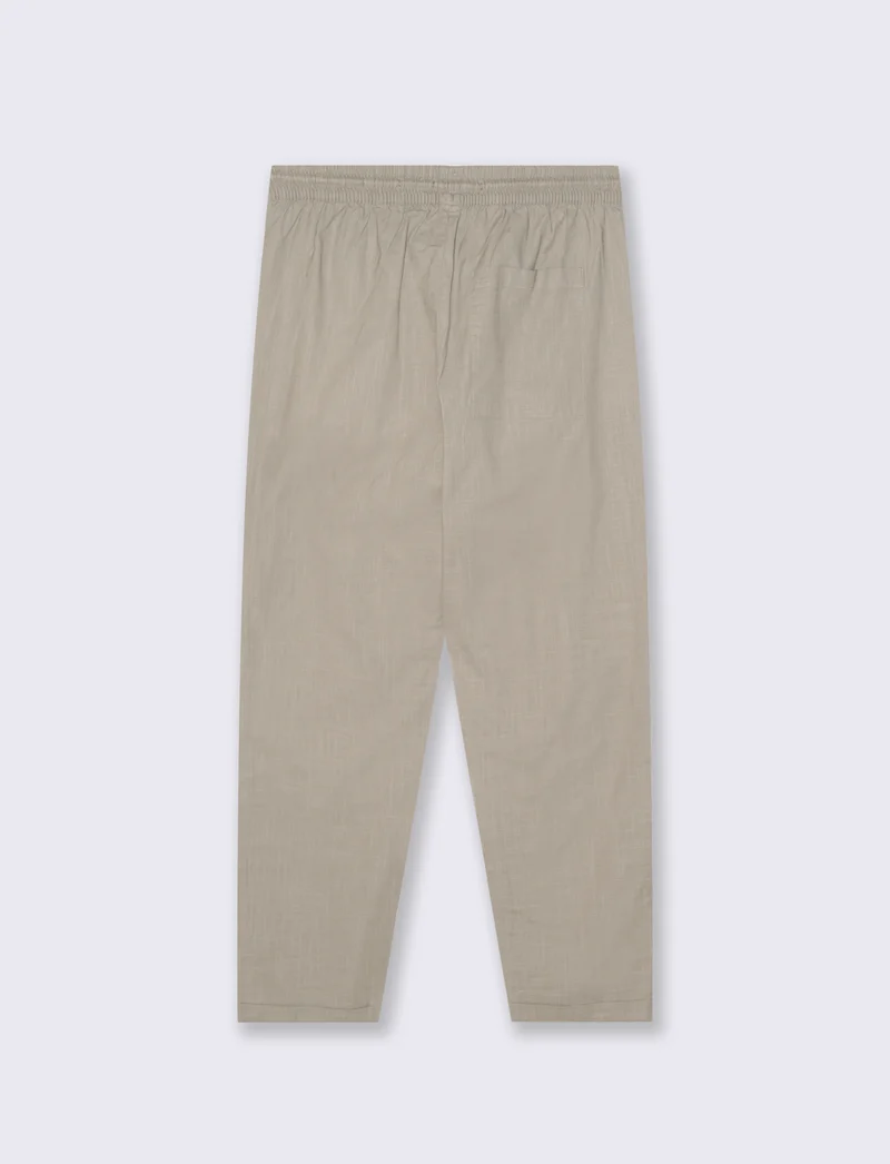 Pantaloni Chino Jogger in Cotone Slub - Verde salvia