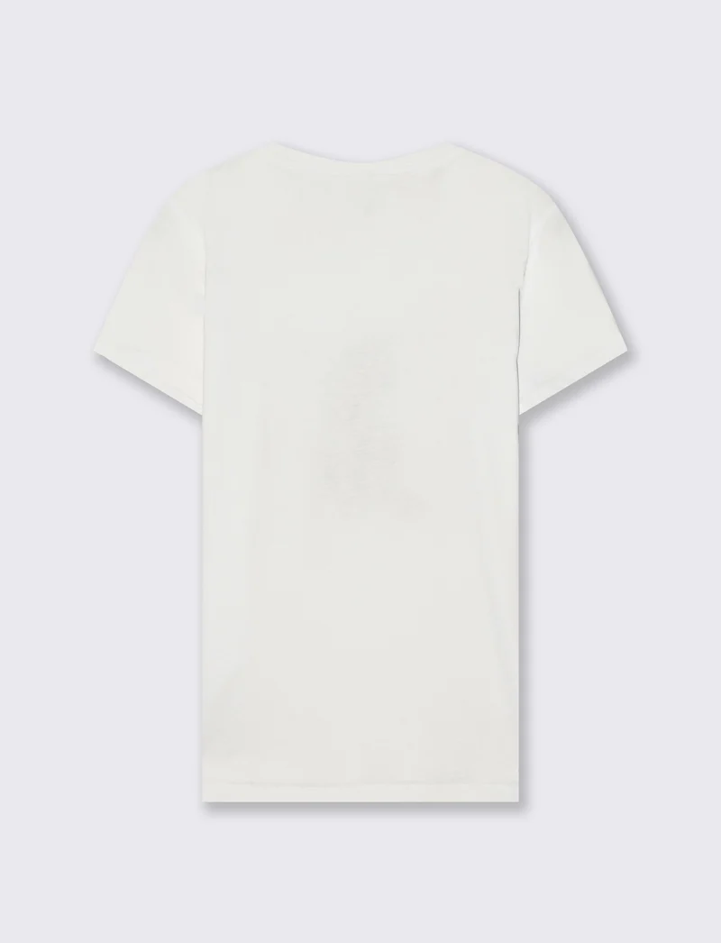 T-Shirt in Cotone con Stampa Frontale - var 1