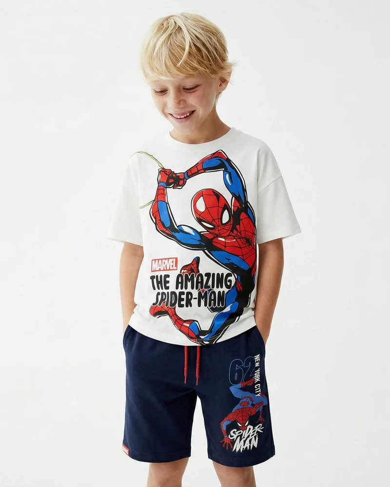 T-shirt Spider Man per giovani fan Marvel - Bianco