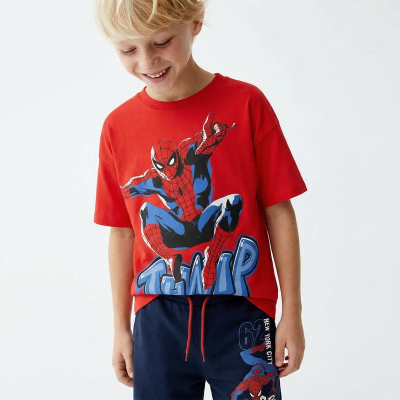 T-shirt Spider Man per giovani fan Marvel - Rosso