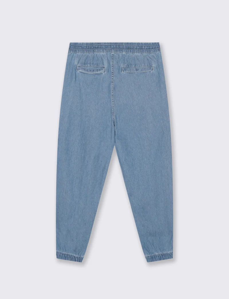 Jeans Chino Jogger Leggero e Slavato - Denim