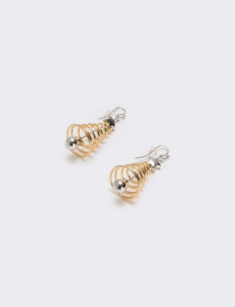 Orecchini donna albero natale spirale - Oro