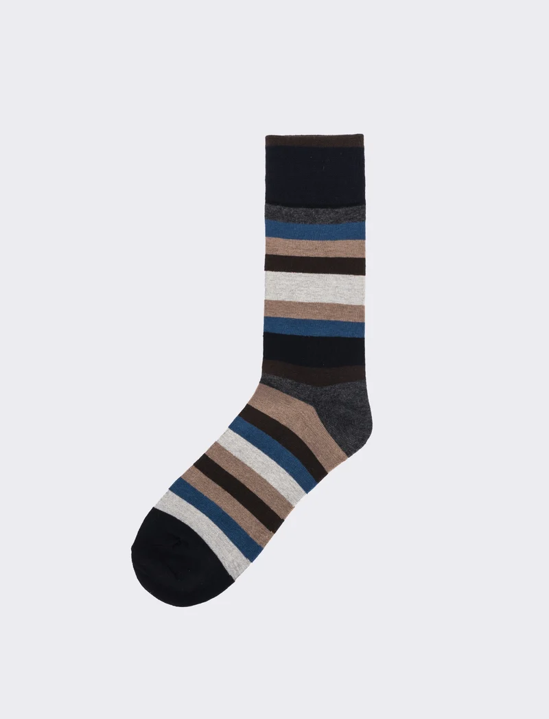 Calzino uomo fantasia mezzo - Multicolore