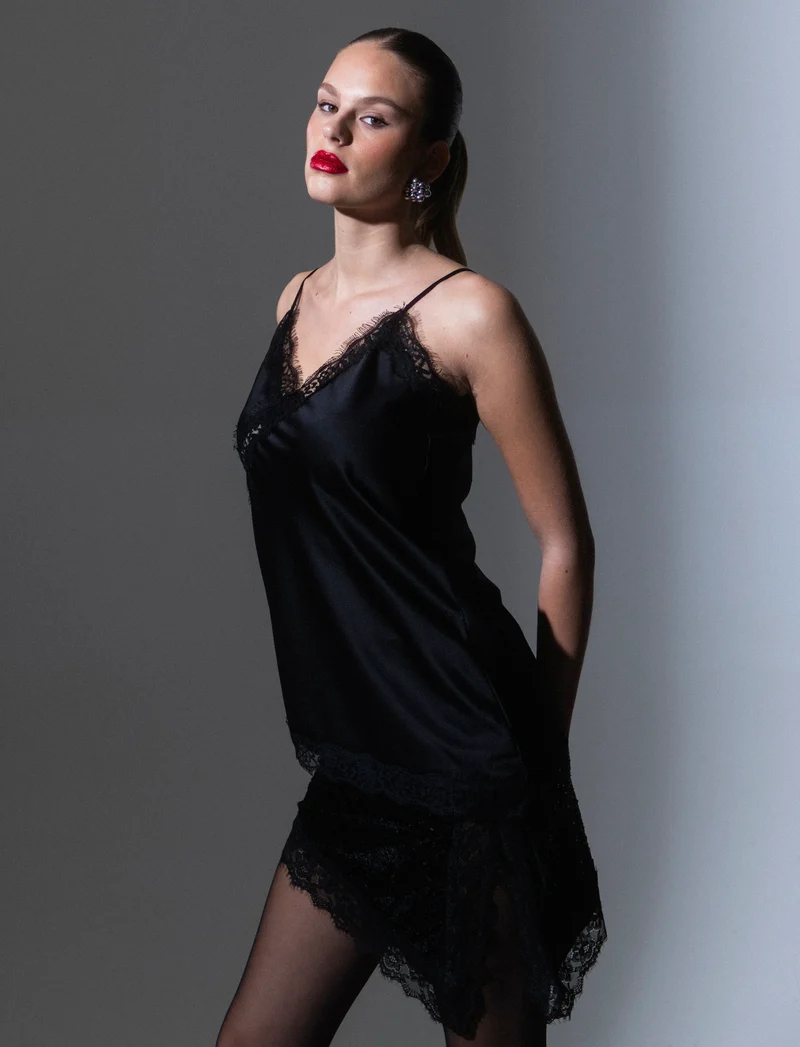 Gonna in paillettes - Nero