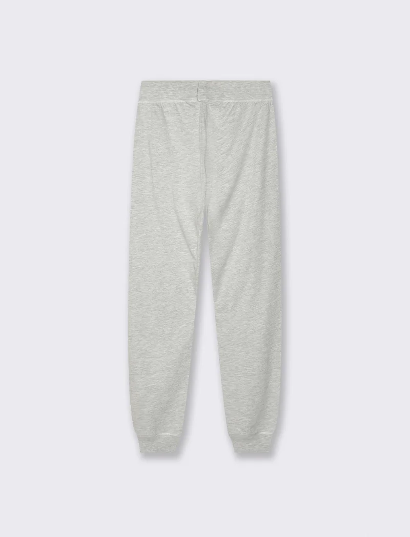 Jogger basico con elastico e culisse - Grigio