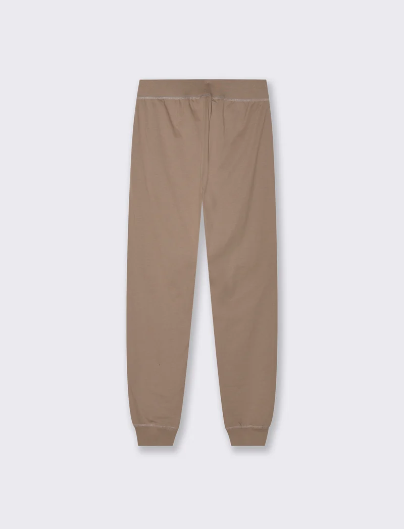 Jogger basico con elastico e culisse - Grigio tortora