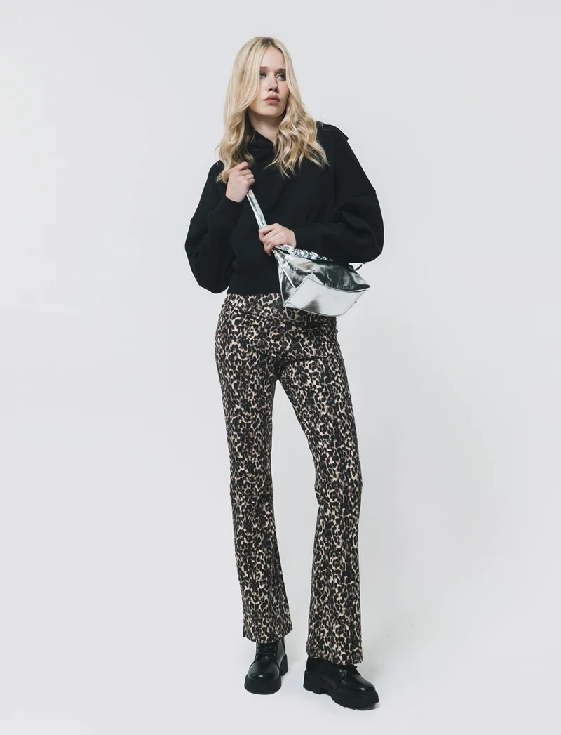 Leggings Stampati con Taglio Flare - var 1