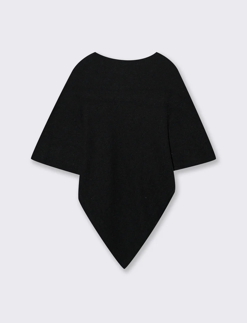 Mantella in maglia - Nero