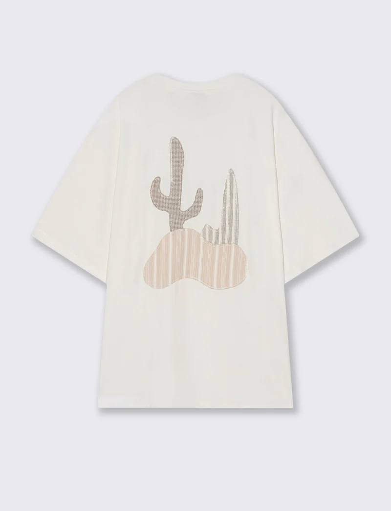 T-shirt con stampa - Bianco