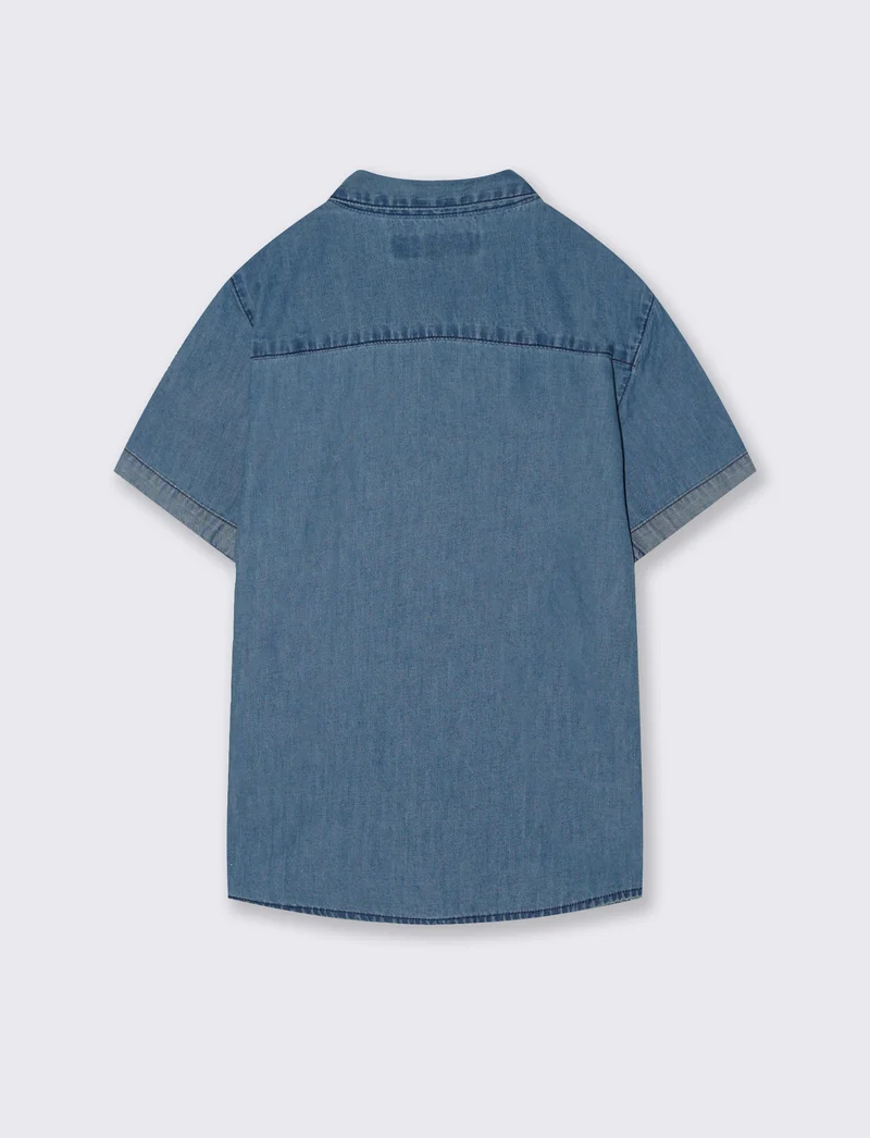 Camicia in denim mezza manica estiva - Denim