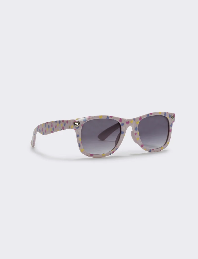 Occhiali da sole con cuoricini trendy - Rosa