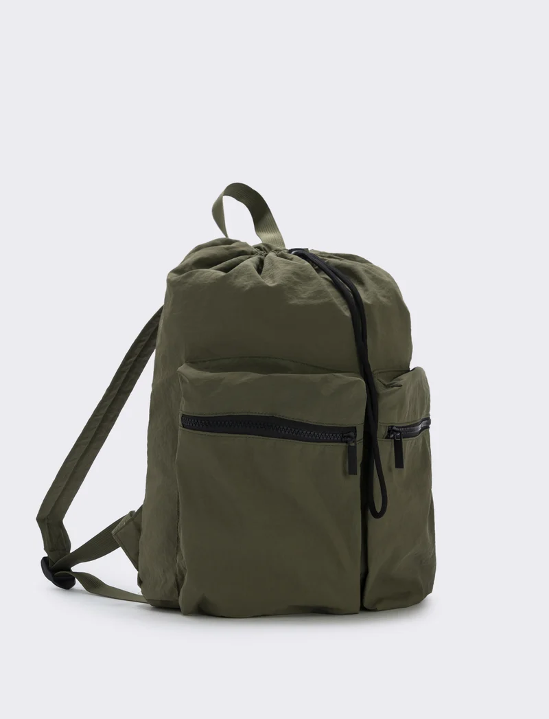 Zainetto nylon con chiusura a coulisse - Ve.milit.