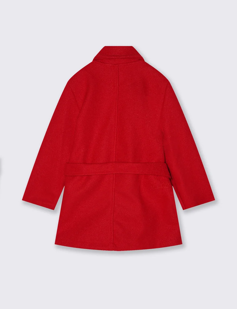 Cappotto in panno - Rosso