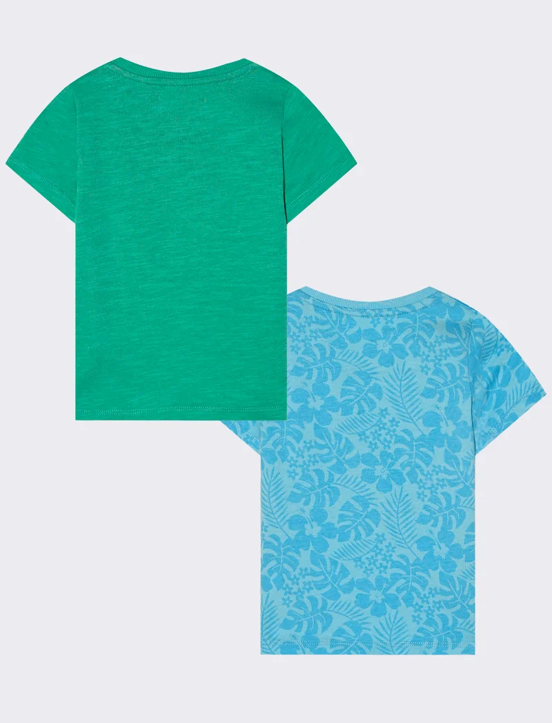 Bipack T-shirt: stile e fantasia quotidiana - Verde