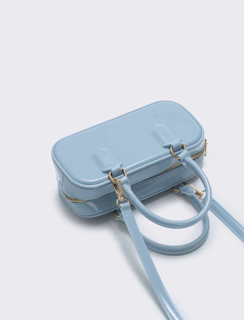Bauletto rettangolare gommato - Azzurro