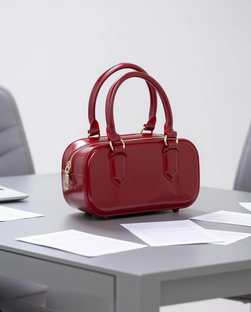 Bauletto rettangolare gommato - Bordeaux