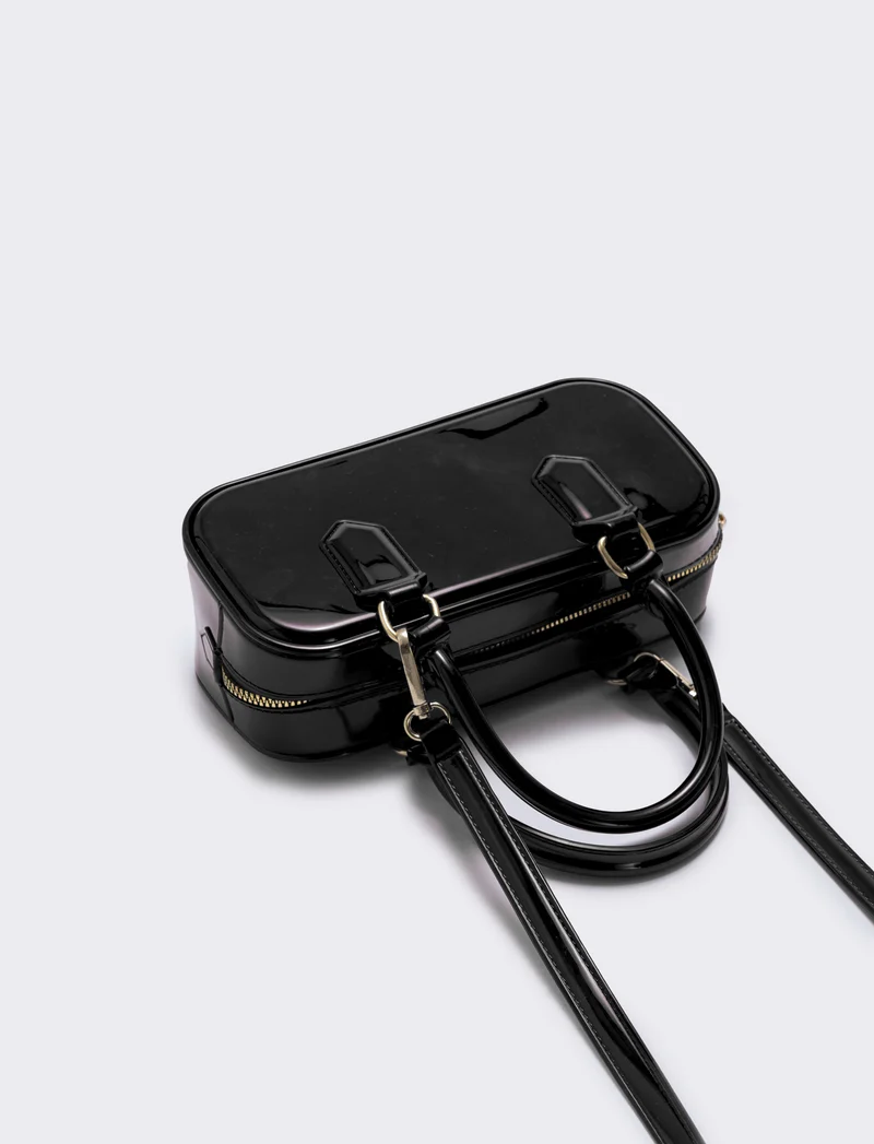 Bauletto rettangolare gommato - Nero