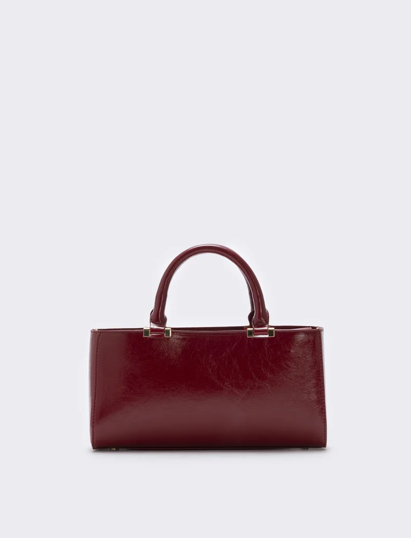 Bauletto rigido rettangolare lucido - Rosso