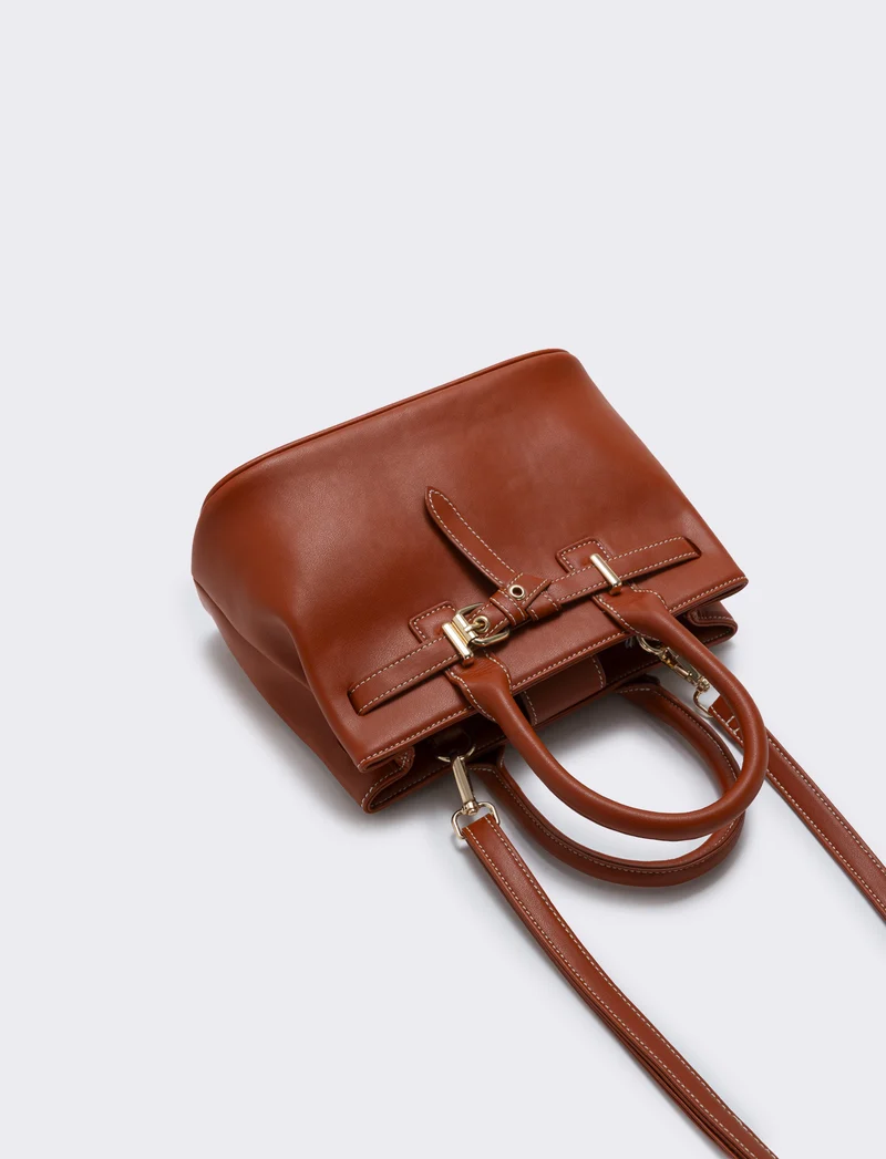 Borsa a mano con fibbia elegante e pratica - Arancio