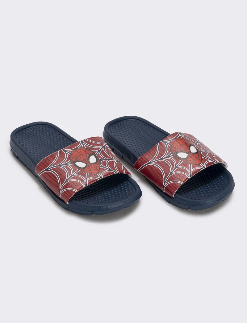 Ciabatta Spiderman per bambini in poliuretano - Blu