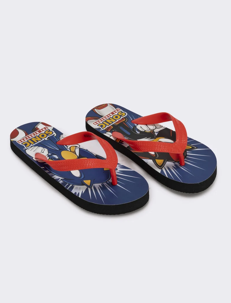 Infradito Sonic© rosse per bambini - Blu