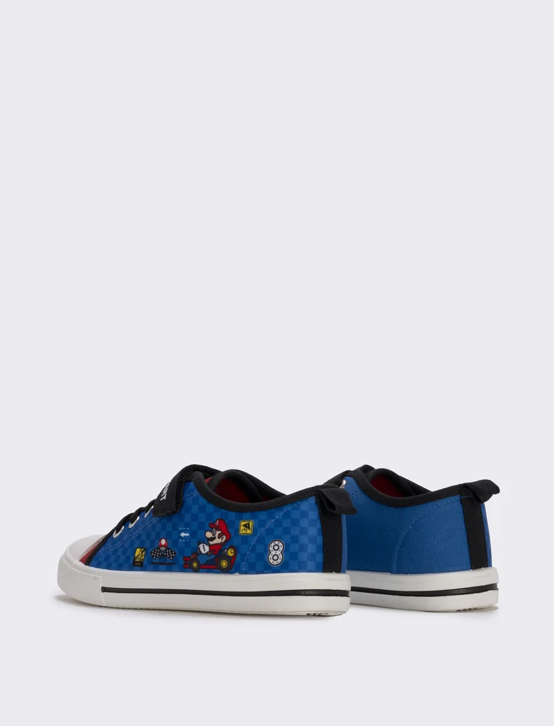 Sneakers Mario Bros© in canvas blu bambino - Blu