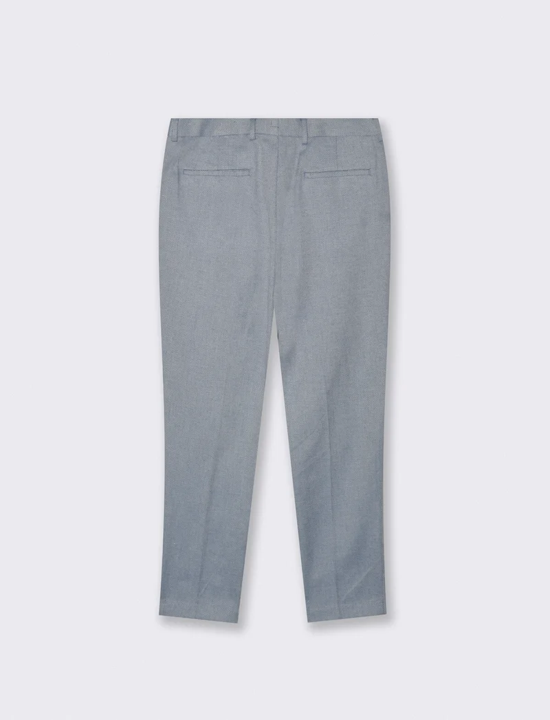 Pantaloni Oxford Formal Fit con Tasche - Celeste