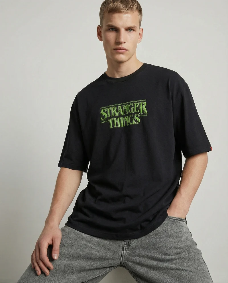 T-shirt Stranger Things con stampa esclusiva - var 2