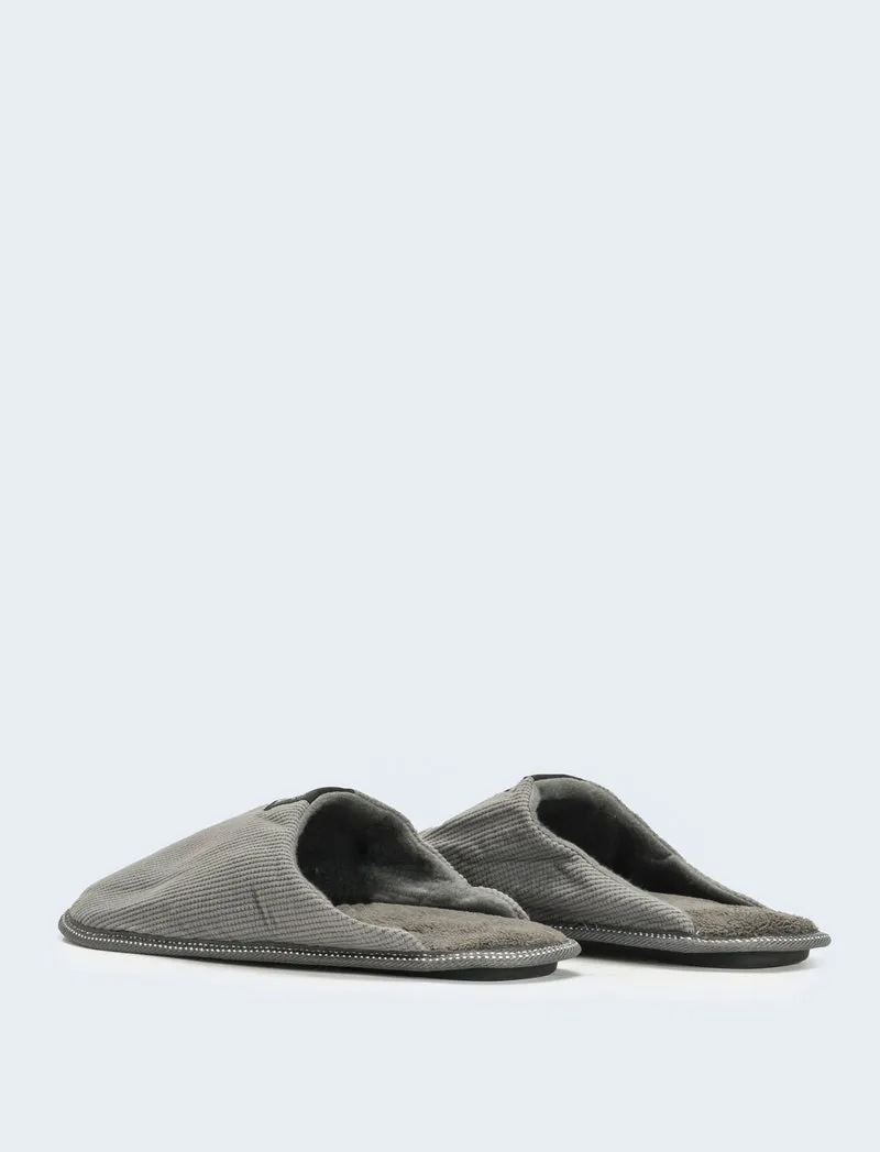 Pantofola da uomo minimal - Grigio