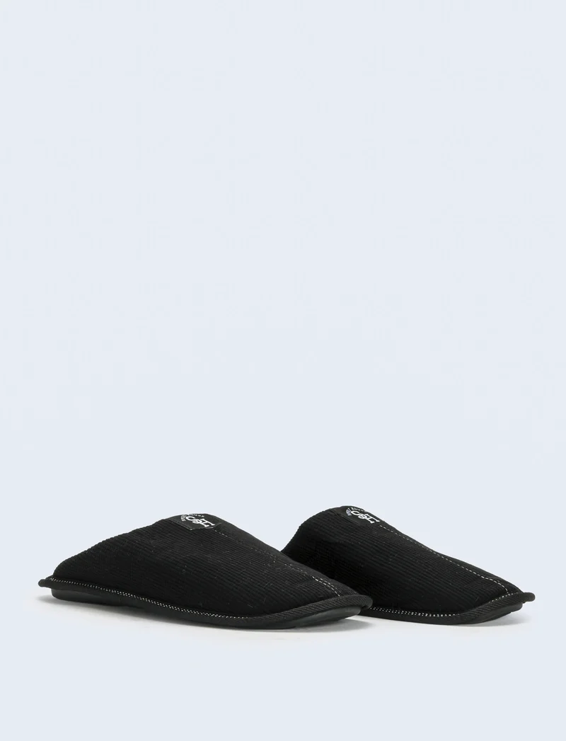 Pantofola da uomo minimal - Nero