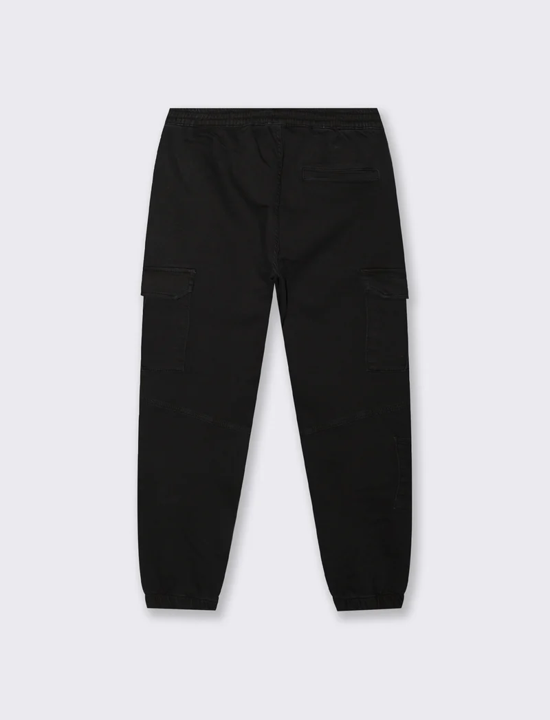 PANTALONI JOGGER CARGO FIT - Nero