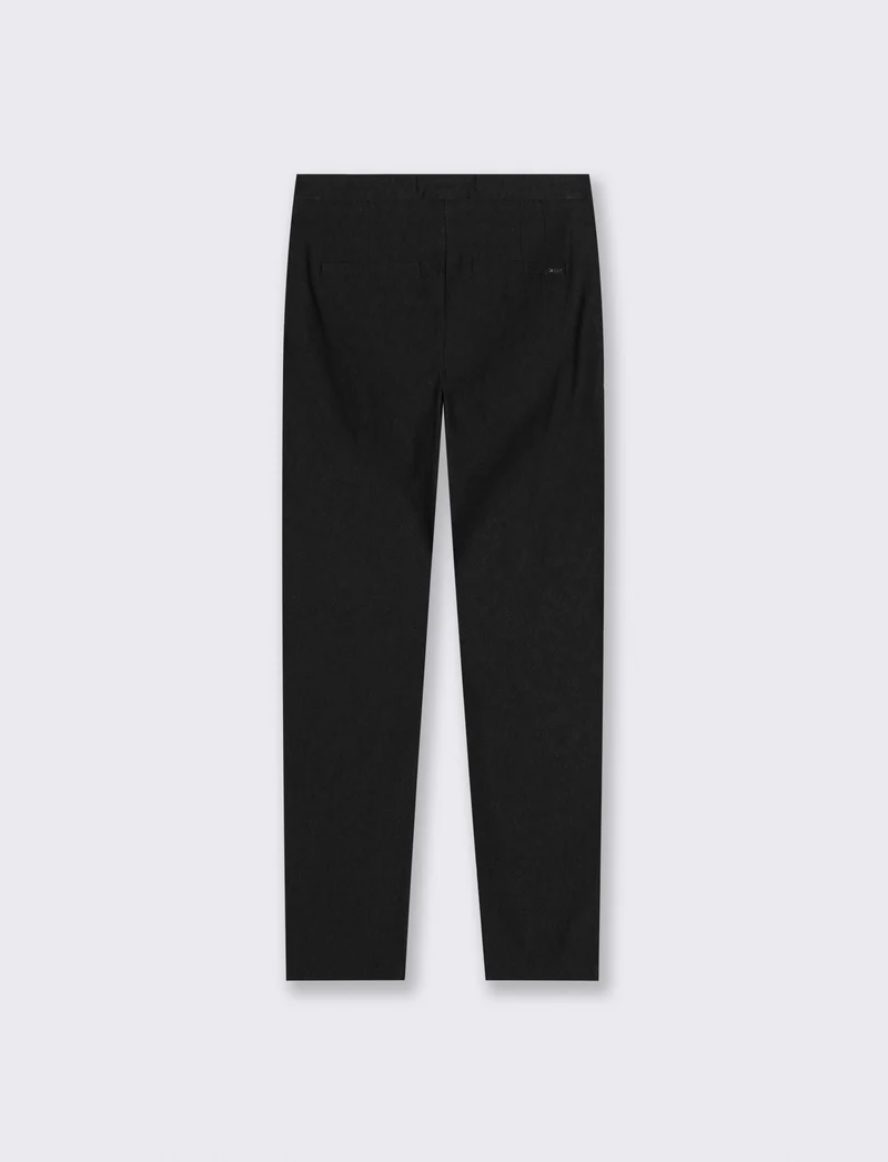 Pantalone Bengalin Skinny Vita Regolare - Nero
