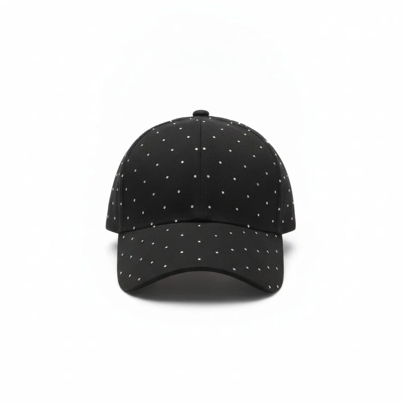 Cappello baseball con strass - Nero