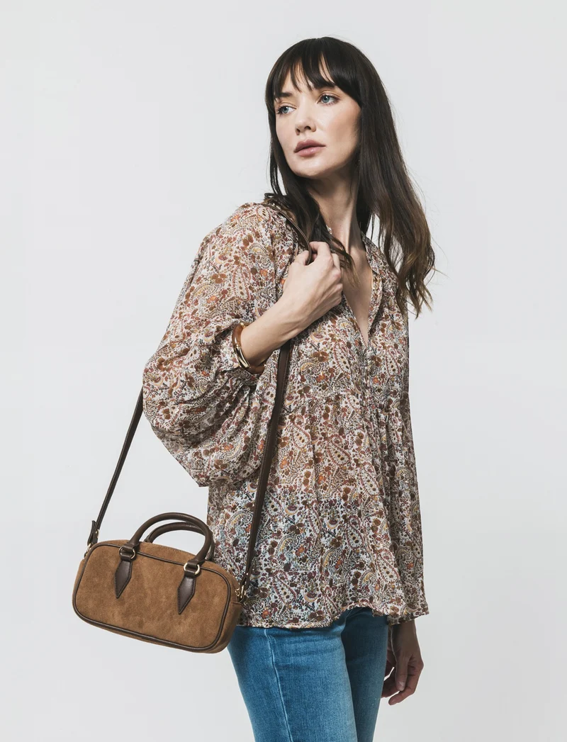 Blusa Manica Lunga Scollo a V - var 2