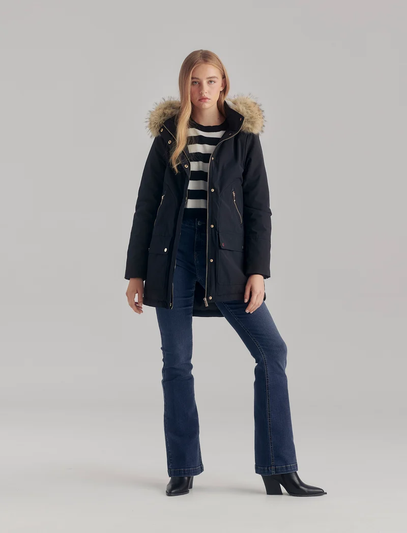 GIACCONE MODELLO PARKA - Nero