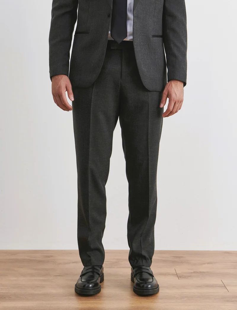 PANTALONI DA COMPLETO SMOKING FORMAL FIT - Nero